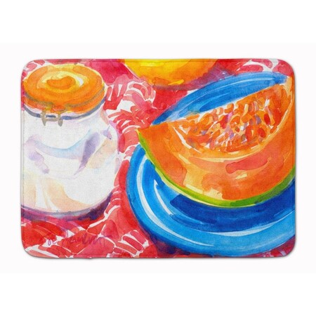 Carolines Treasures A Slice of Cantelope Machine Washable Memory Foam Mat 6036RUG